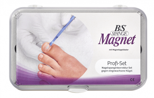 Nagelspangenkorrekturset Magnet mit allen Größen 14 bis 24 je 10 Stück der Nagelspange gegen eingewachsener Zehennagel zum Kleben für Fußpflege, Kosmetik und Podologie